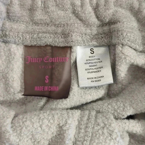 Juicy Couture Sweatpants Joggers Gray, Velvet Racer Stripe size Small‎ - Picture 8 of 12